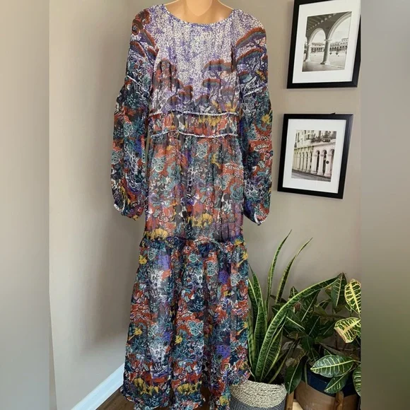 Anthropologie x Maeve Annabella Floral Maxi Dress - Picture 7 of 7
